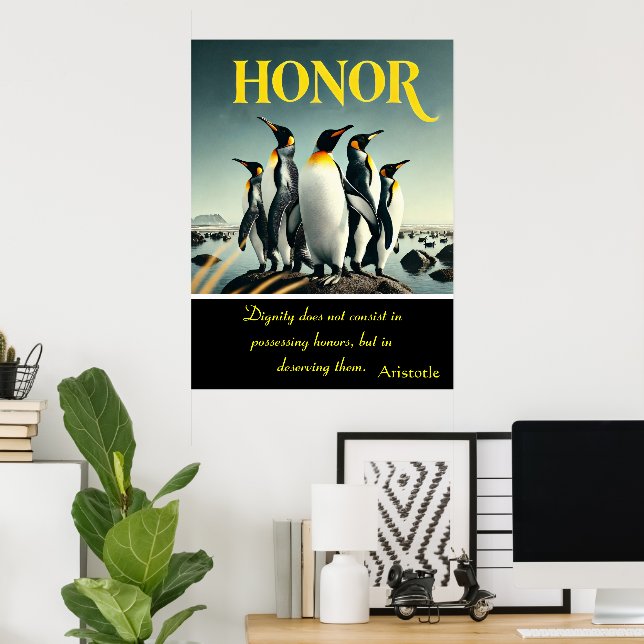 Poster L'honneur réside dans chaque étape de jeu (Bureau à domicile)