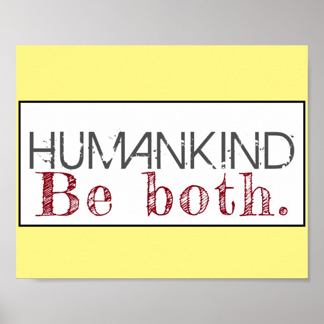 Poster L'Humanité Soit Citée À La Fois (Devant)