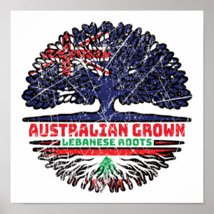 Poster Liban Australie Australie racine d'arbre