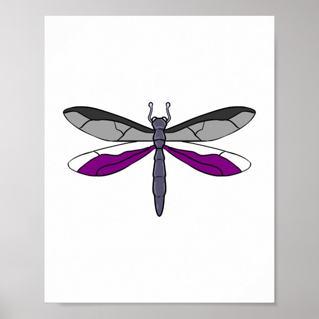 Poster libellule de la Fierté d'as (Devant)