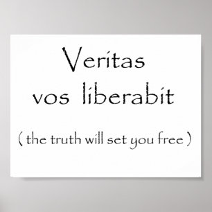 Poster Liberabit-affiche de vos de Veritas