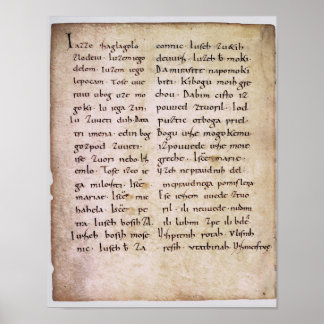 Poster Libération de l'impression de réplica Manuscript