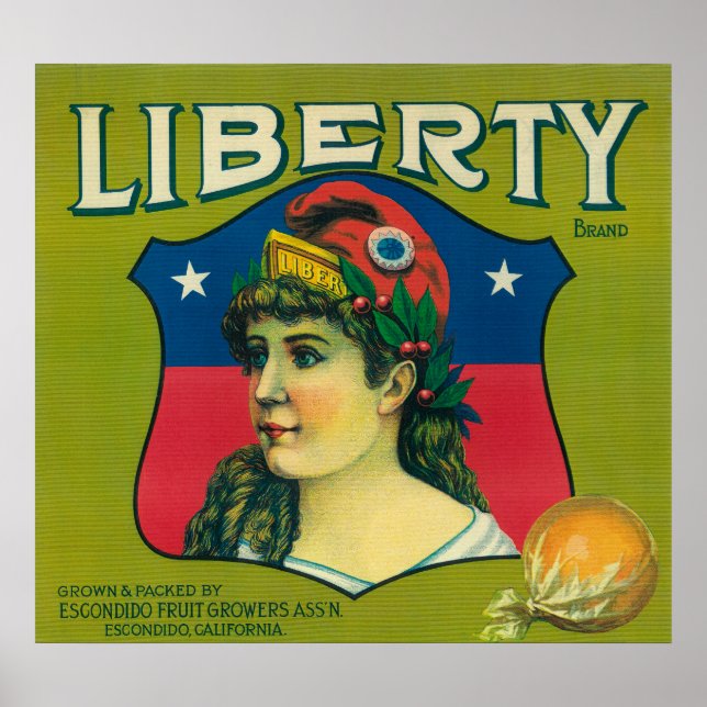 Poster Libération orange LabelEscondido, CA (Devant)