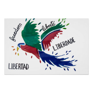 Poster Liberdade Arara