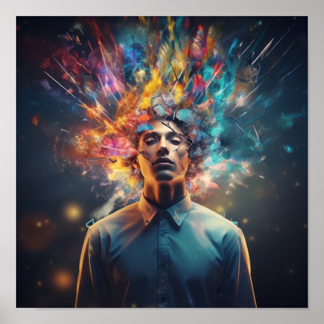 Poster Libérer la créativité : l'esprit humain dans le mo (Devant)