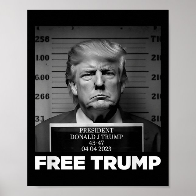 Poster Libérez Donald Trump Mushot (Devant)