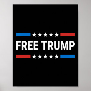 Poster Libérez Donald Trump Soutien républicain Pro Trump