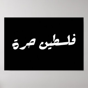 Poster Libérez la Palestine en arabe - fr