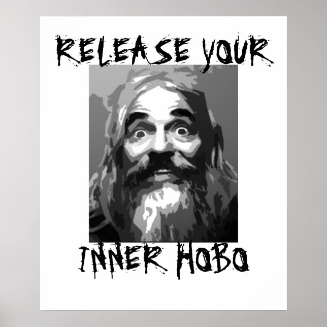 Poster Libérez votre Hobo intérieur (Devant)