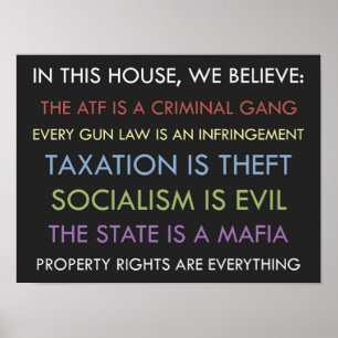 Poster Libertarien Nous Croyons