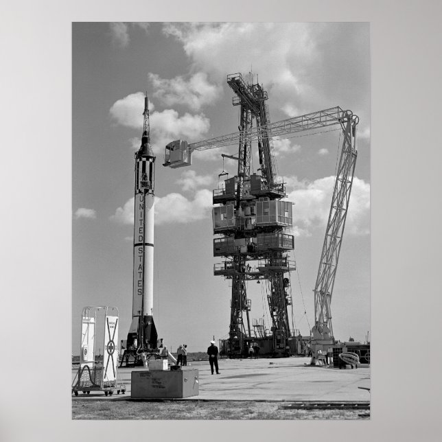 Poster Liberté 7 (Mercure Redstone 3) Préparations de lan (Devant)