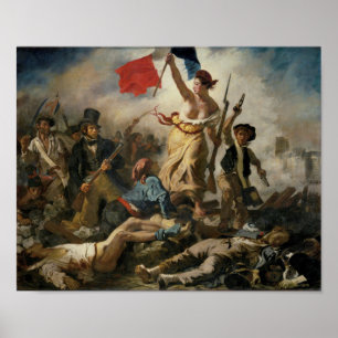 Poster Liberté à la tête du peuple, Delacroix