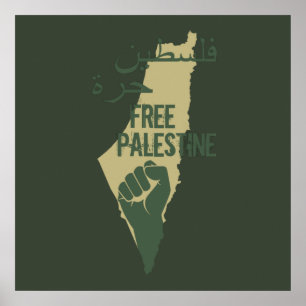 Poster liberté de la palestine libre pour la palestine