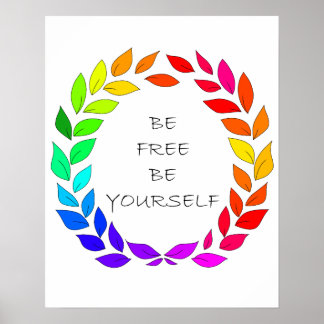 Poster Liberté d'être soi-même