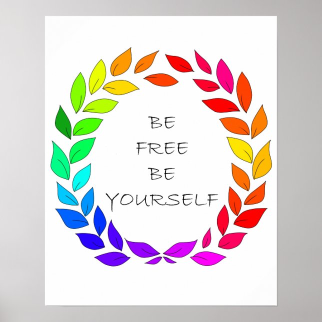 Poster Liberté d'être soi-même (Devant)