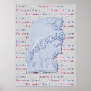 Poster Liberté, Egalité, Fraternité Française Liberté Pos