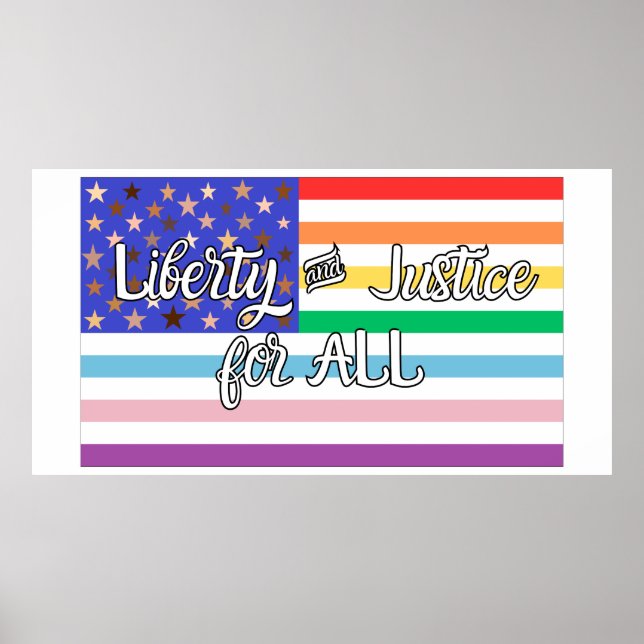 Poster Liberté et justice pour TOUS (Devant)