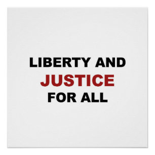 Poster Liberté et JUSTICE pour tous