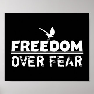 Poster Liberté pour la déclaration de peur