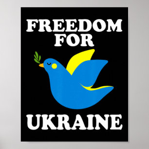Poster Liberté pour l'Ukraine Soutenez l'Ukrainien
