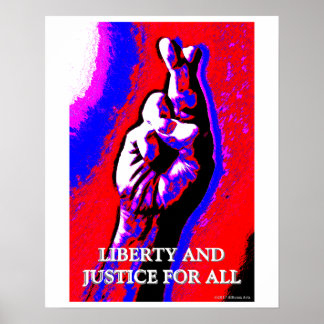 Poster Liberty and Justice for All 16x20