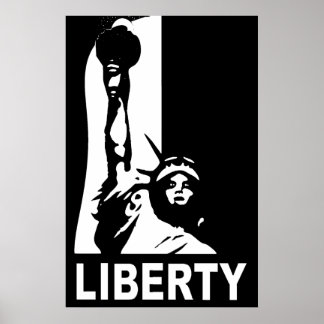 Poster Liberty Bold & Big, noir & blanc