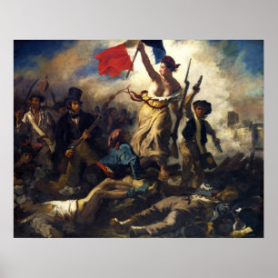 Poster Liberty Leading the People par Eugene Delacroix