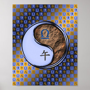 Poster Libra & Earth Horse