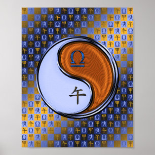 Poster Libra & Wood Horse