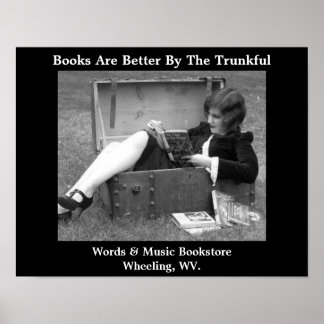 Poster librairie roues virginie ouest