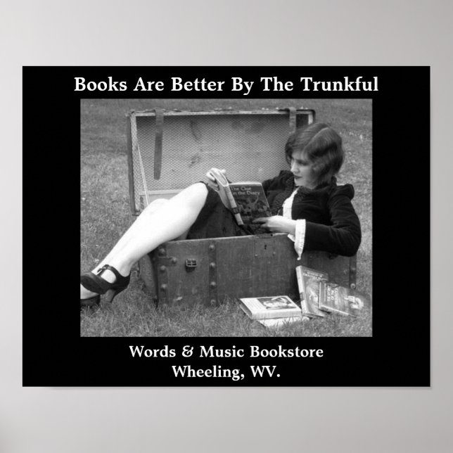 Poster librairie roues virginie ouest (Devant)