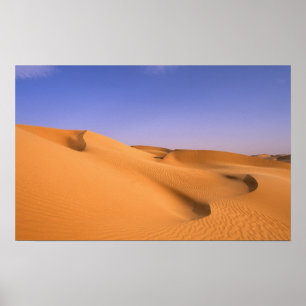 Poster Libye, Fezzan, désert du Sahara, Erg Murzuq, Sable
