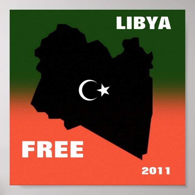 POSTER LIBYE LIBYE 2011 (Devant)