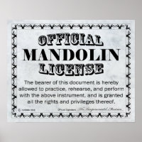 Licence Mandolin
