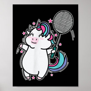 Poster Licorne Badminton
