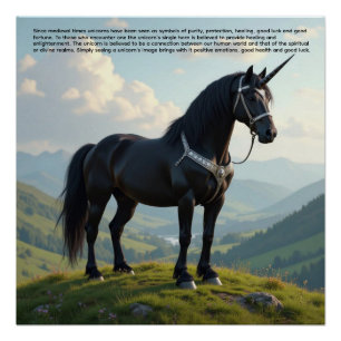 Poster Licorne Chanceuse