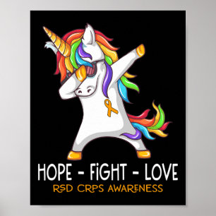 Poster Licorne Dabbing Espoir Combat Amour Rsd Crps Sensi