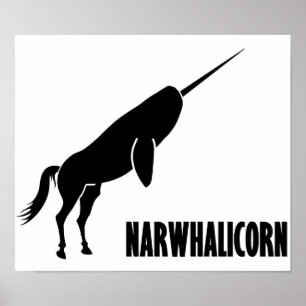 Poster Licorne de Narwhalicorn Narwhal