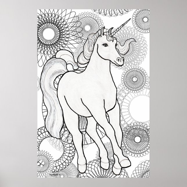 Poster Licorne invisible (Devant)