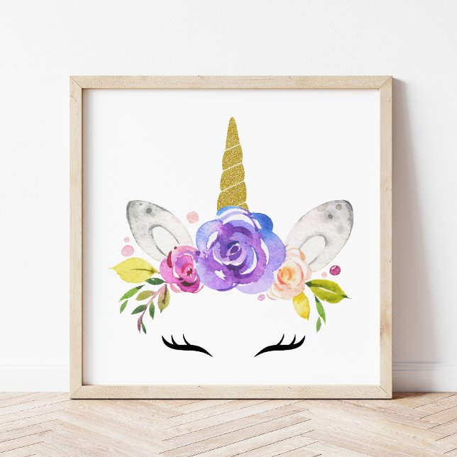 Poster Licorne Magique, Licorne Mignonne, Chambre de Fill (Créateur téléchargé)