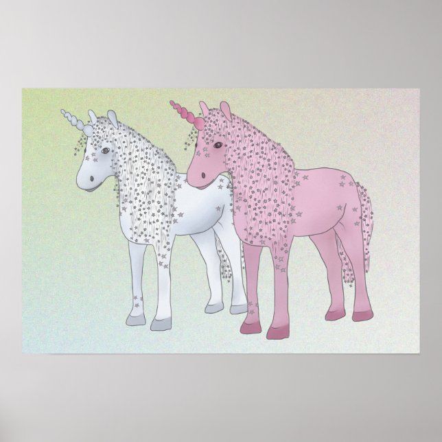 Poster Licornes (Devant)