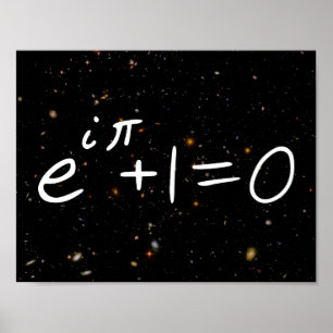 Poster L'identité d'Euler Galaxies de terrain profondes