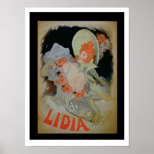 Poster 'Lidia', 1895 (litho couleur)