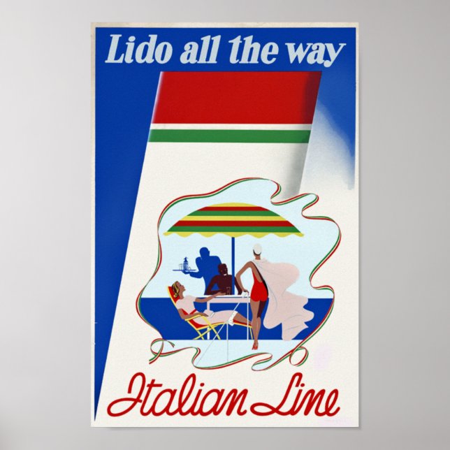 Poster Lido Tout Le Chemin ~ Ligne Italienne (Devant)