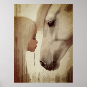 Poster Lien Innocent – Art de l'Enfant et du Cheval