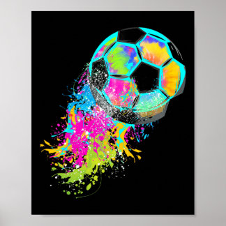 Poster Lien Tie Dye Coloré de Foot Ll 