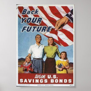 Poster Liens patriotiques d'affiche/économie de 2ÈME