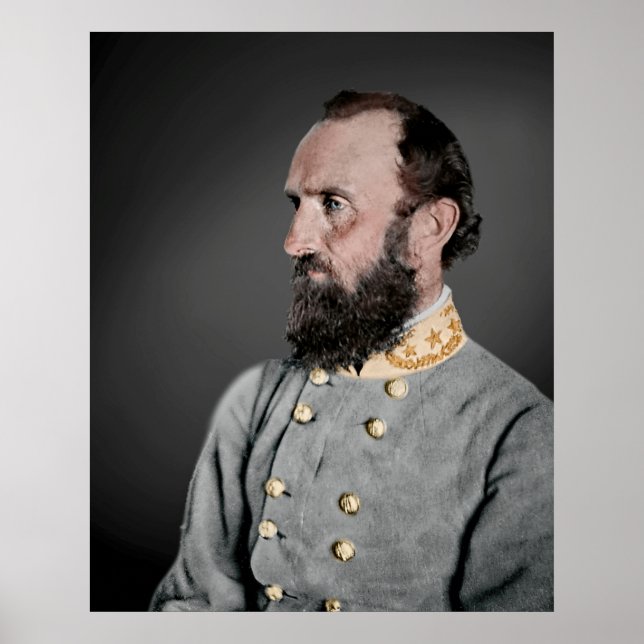 Poster Lieutenant-général Thomas (Stonewall) Jackson (Devant)