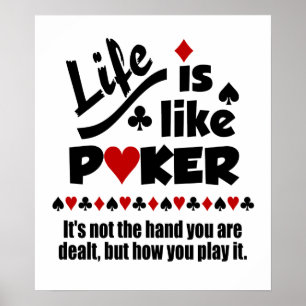 Poster Life Like Poker