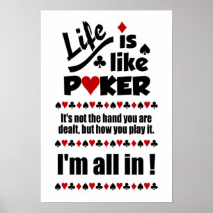 poster LIFE LIKE POKER